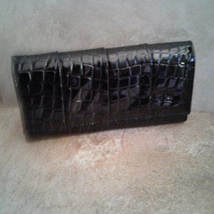 Black patten wallet NWOT